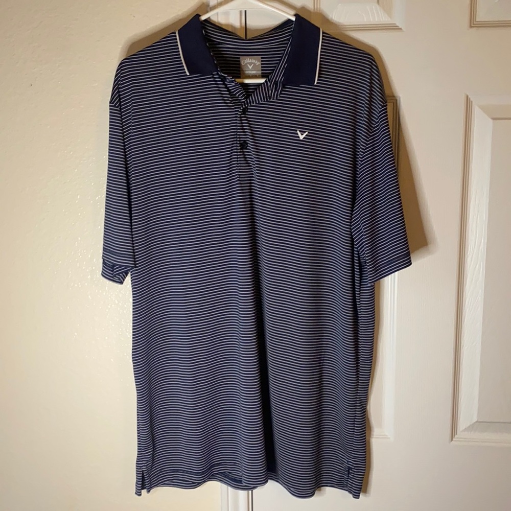 Men’s Striped Callaway Golf Polo